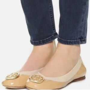 Tory Burch Patent Leather Caroline Ballet Flats